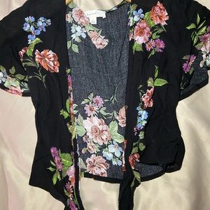 Flowered Crop Top